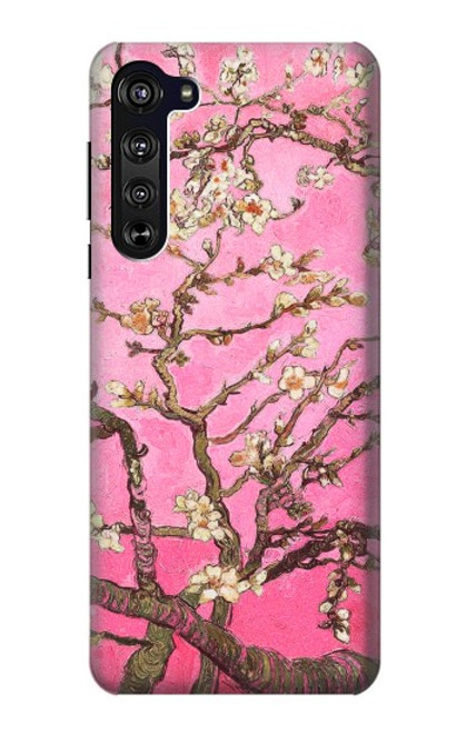 S2449 Pink Blossoming Almond Tree Van Gogh Case For Motorola Edge