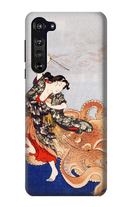 S2496 Japan Art Utagawa Kuniyoshi Tamatori Case For Motorola Edge