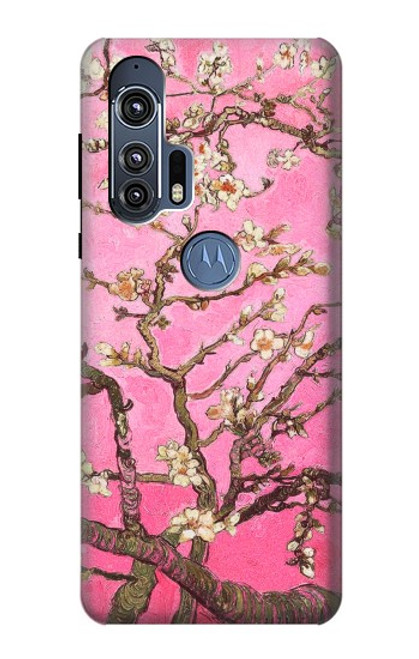 S2449 Pink Blossoming Almond Tree Van Gogh Case For Motorola Edge+