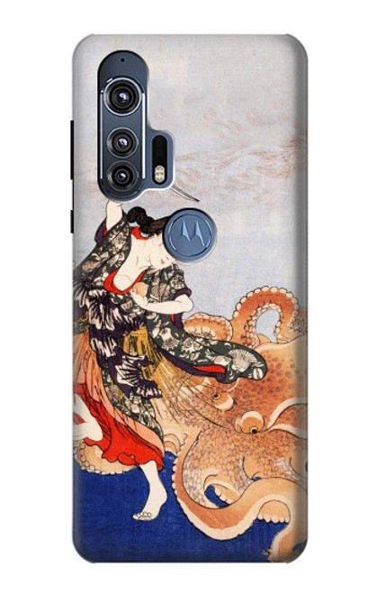 S2496 Japan Art Utagawa Kuniyoshi Tamatori Case For Motorola Edge+