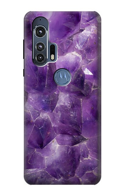 S3713 Purple Quartz Amethyst Graphic Printed Case For Motorola Edge+