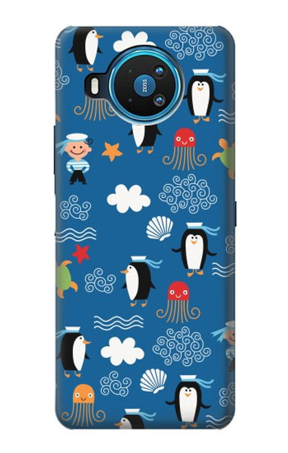 S2572 Marine Penguin Pattern Case For Nokia 8.3 5G
