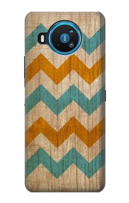S3033 Vintage Wood Chevron Graphic Printed Case For Nokia 8.3 5G