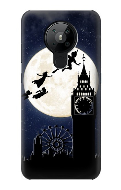S3249 Peter Pan Fly Full Moon Night Case For Nokia 5.3