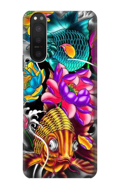 S1630 Fish Japanese Oriental Tattoo Case For Sony Xperia 5 II