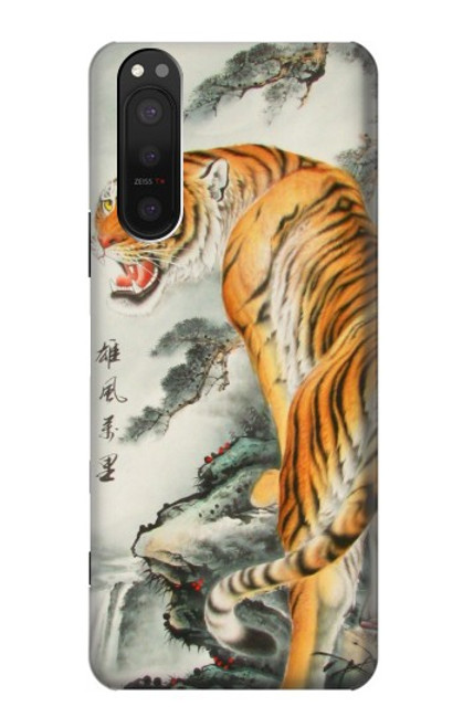 S1934 Chinese Tiger Painting Case For Sony Xperia 5 II