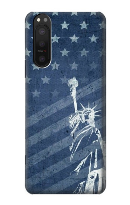 S3450 US Flag Liberty Statue Case For Sony Xperia 5 II