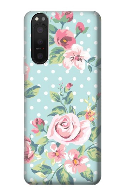 S3494 Vintage Rose Polka Dot Case For Sony Xperia 5 II