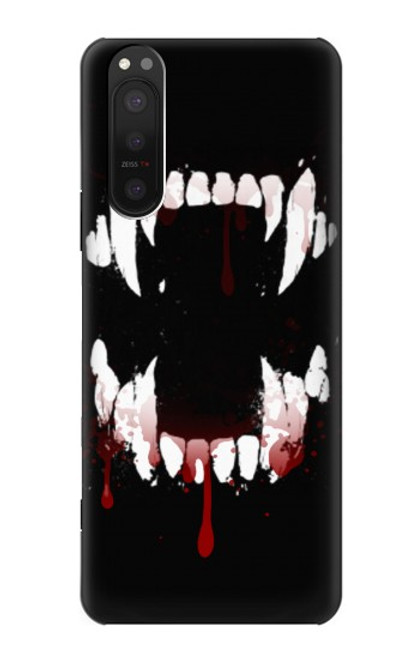 S3527 Vampire Teeth Bloodstain Case For Sony Xperia 5 II