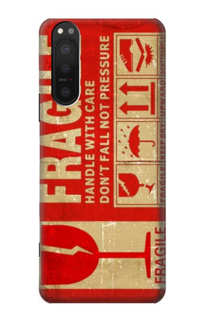 S3552 Vintage Fragile Label Art Case For Sony Xperia 5 II