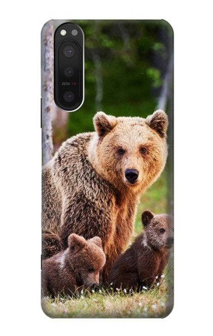 S3558 Bear Family Case For Sony Xperia 5 II