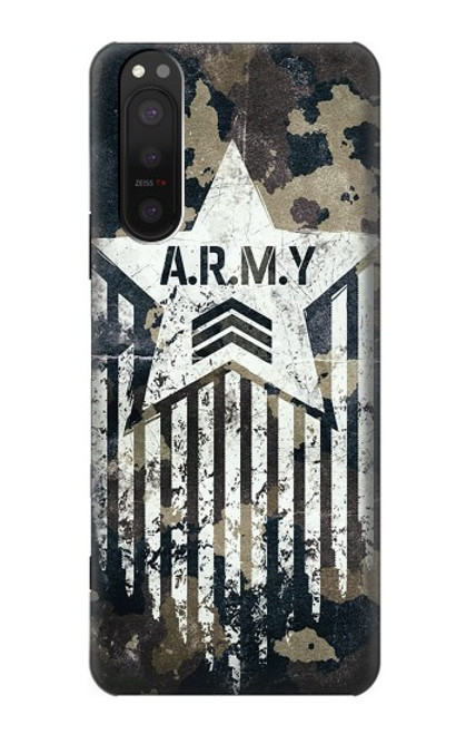 S3666 Army Camo Camouflage Case For Sony Xperia 5 II