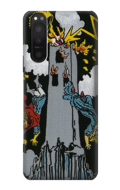 S3745 Tarot Card The Tower Case For Sony Xperia 5 II