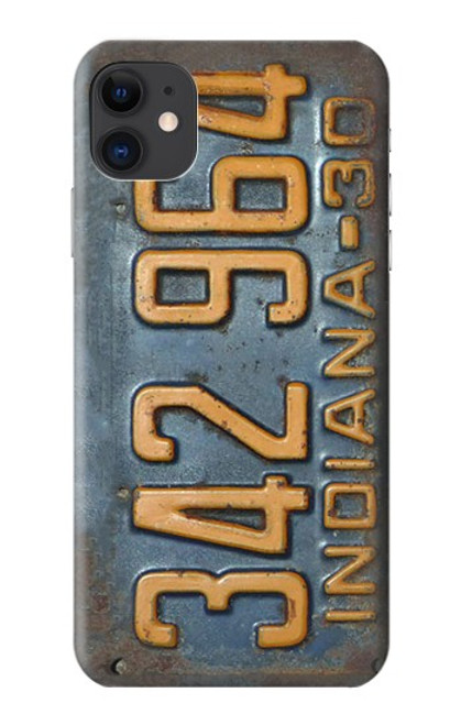 S3750 Vintage Vehicle Registration Plate Case For iPhone 11