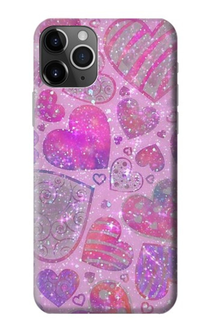 S3710 Pink Love Heart Case For iPhone 11 Pro