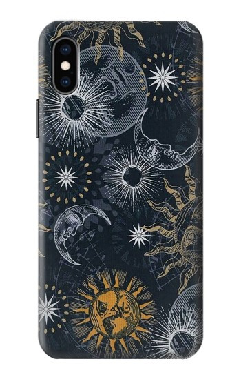 S3702 Moon and Sun Case For iPhone X, iPhone XS