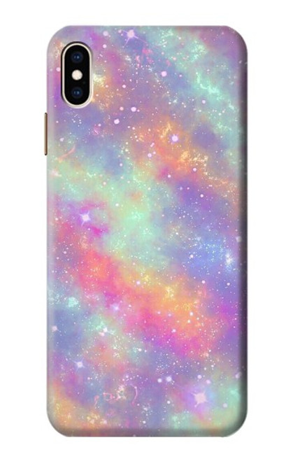 S3706 Pastel Rainbow Galaxy Pink Sky Case For iPhone XS Max