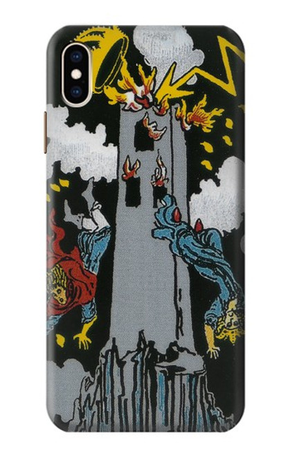 S3745 Tarot Card The Tower Case For iPhone XS Max