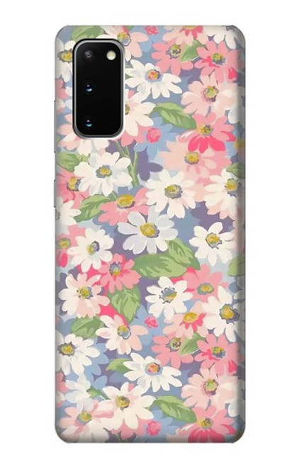 S3688 Floral Flower Art Pattern Case For Samsung Galaxy S20