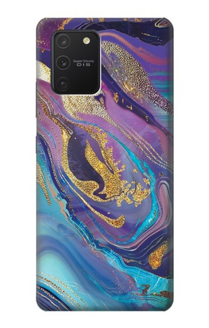 S3676 Colorful Abstract Marble Stone Case For Samsung Galaxy S10 Lite