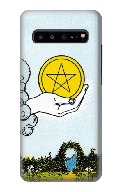 S3722 Tarot Card Ace of Pentacles Coins Case For Samsung Galaxy S10 5G