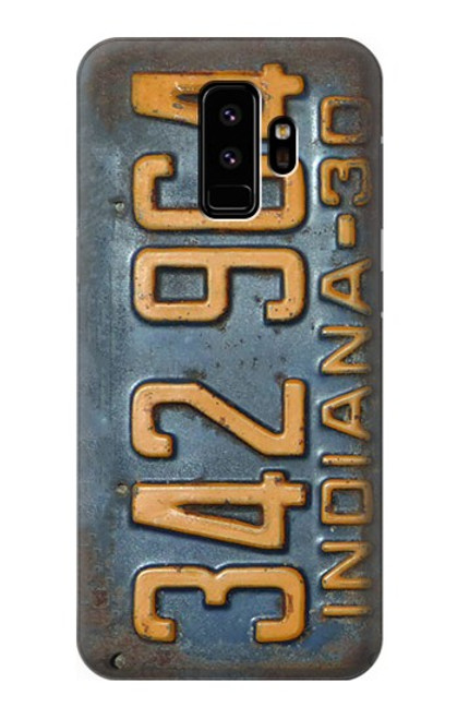 S3750 Vintage Vehicle Registration Plate Case For Samsung Galaxy S9