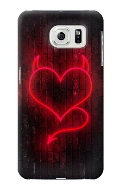 S3682 Devil Heart Case For Samsung Galaxy S7 Edge