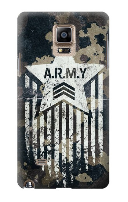 S3666 Army Camo Camouflage Case For Samsung Galaxy Note 4