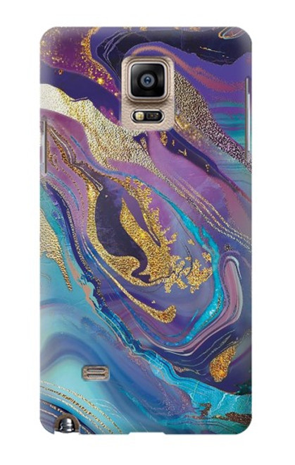 S3676 Colorful Abstract Marble Stone Case For Samsung Galaxy Note 4