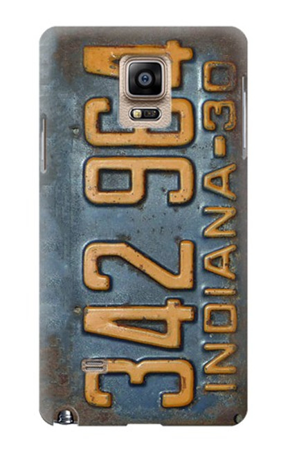 S3750 Vintage Vehicle Registration Plate Case For Samsung Galaxy Note 4