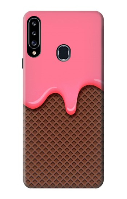 S3754 Strawberry Ice Cream Cone Case For Samsung Galaxy A20s