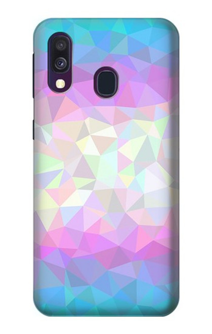 S3747 Trans Flag Polygon Case For Samsung Galaxy A40