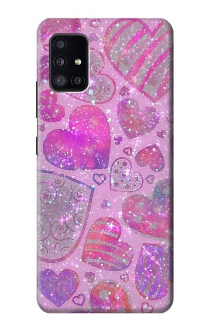 S3710 Pink Love Heart Case For Samsung Galaxy A41