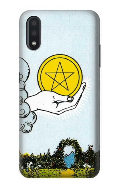 S3722 Tarot Card Ace of Pentacles Coins Case For Samsung Galaxy A01