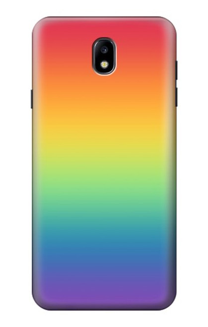 S3698 LGBT Gradient Pride Flag Case For Samsung Galaxy J7 (2018), J7 Aero, J7 Top, J7 Aura, J7 Crown, J7 Refine, J7 Eon, J7 V 2nd Gen, J7 Star