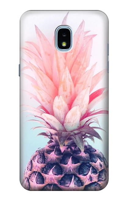 S3711 Pink Pineapple Case For Samsung Galaxy J3 (2018), J3 Star, J3 V 3rd Gen, J3 Orbit, J3 Achieve, Express Prime 3, Amp Prime 3