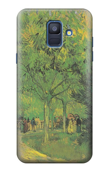 S3748 Van Gogh A Lane in a Public Garden Case For Samsung Galaxy A6 (2018)