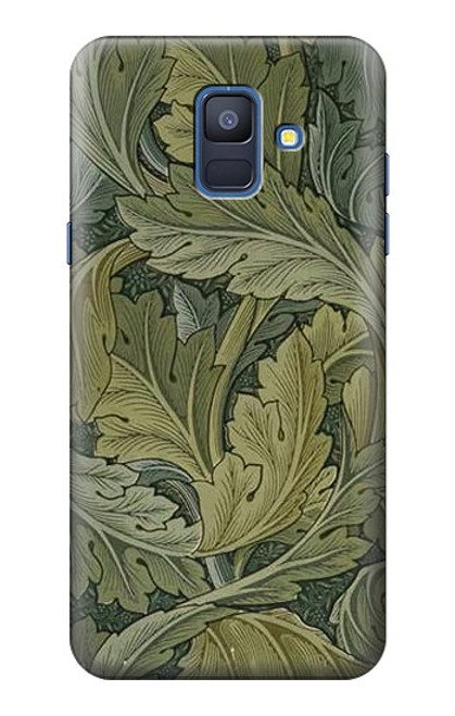 S3790 William Morris Acanthus Leaves Case For Samsung Galaxy A6 (2018)