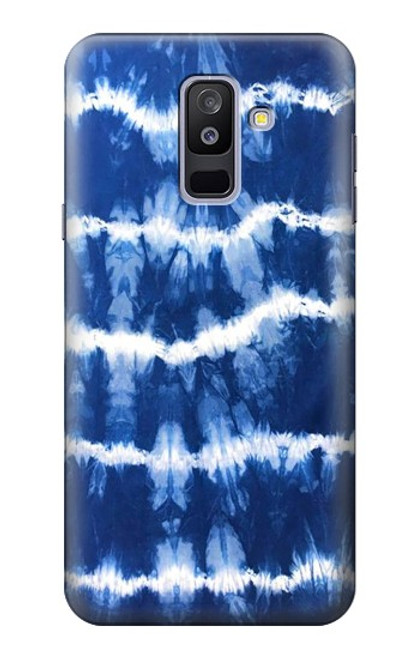 S3671 Blue Tie Dye Case For Samsung Galaxy A6+ (2018), J8 Plus 2018, A6 Plus 2018