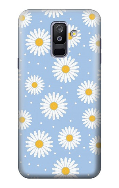 S3681 Daisy Flowers Pattern Case For Samsung Galaxy A6+ (2018), J8 Plus 2018, A6 Plus 2018