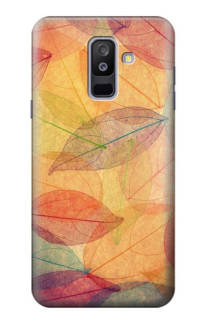 S3686 Fall Season Leaf Autumn Case For Samsung Galaxy A6+ (2018), J8 Plus 2018, A6 Plus 2018