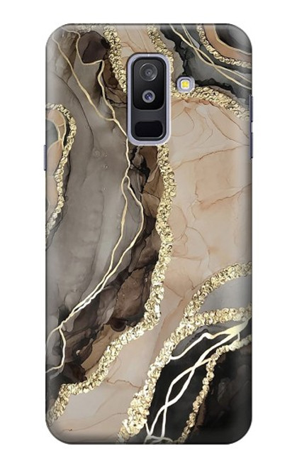 S3700 Marble Gold Graphic Printed Case For Samsung Galaxy A6+ (2018), J8 Plus 2018, A6 Plus 2018