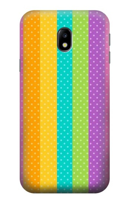 S3678 Colorful Rainbow Vertical Case For Samsung Galaxy J3 (2017) EU Version