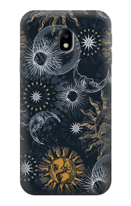 S3702 Moon and Sun Case For Samsung Galaxy J3 (2017) EU Version