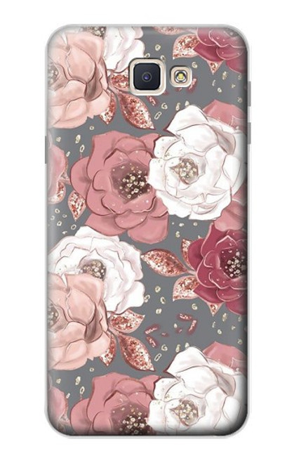 S3716 Rose Floral Pattern Case For Samsung Galaxy J7 Prime (SM-G610F)