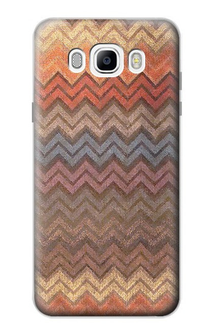 S3752 Zigzag Fabric Pattern Graphic Printed Case For Samsung Galaxy J7 (2016)