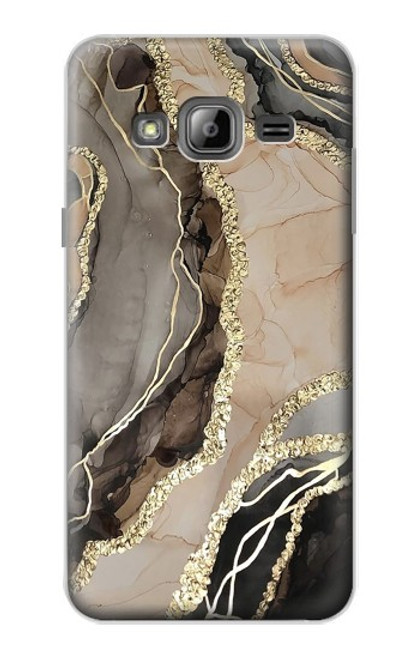 S3700 Marble Gold Graphic Printed Case For Samsung Galaxy J3 (2016)