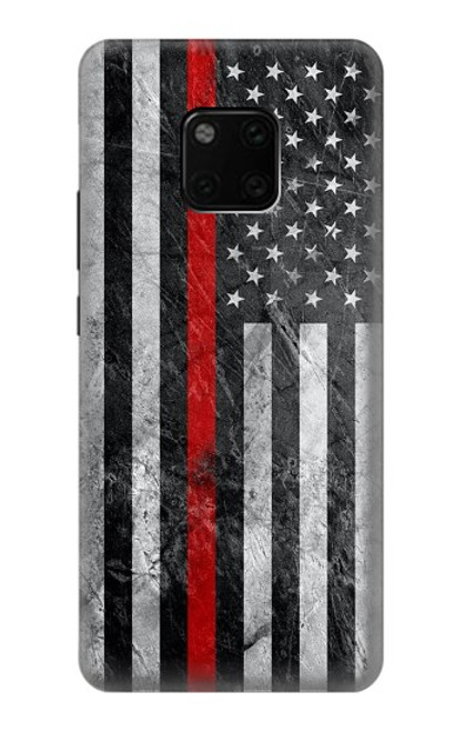 S3687 Firefighter Thin Red Line American Flag Case For Huawei Mate 20 Pro