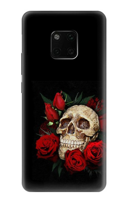 S3753 Dark Gothic Goth Skull Roses Case For Huawei Mate 20 Pro