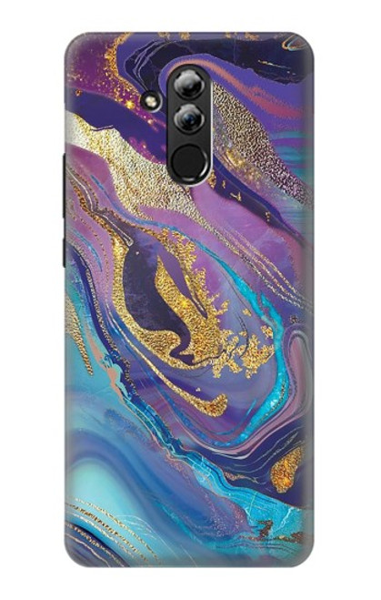 S3676 Colorful Abstract Marble Stone Case For Huawei Mate 20 lite